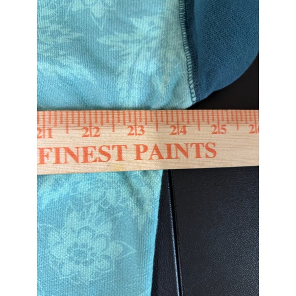 Anthropologie Sun Keep Daydream Sunflower Sweatshirt Womens M Blue Teal Art Boho - Picture 9 of 14